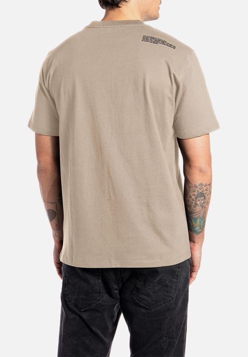 Replay - Jersey T-shirt with print - light taupe