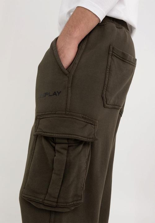 Replay - Bio Pack cargo jogger pants - military