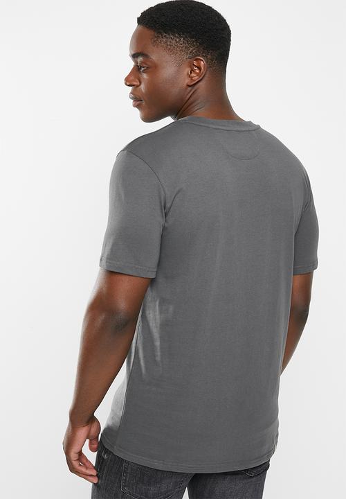 Vertigo - Mens vertigo embroidered crew tee short sleeve - dark shadow