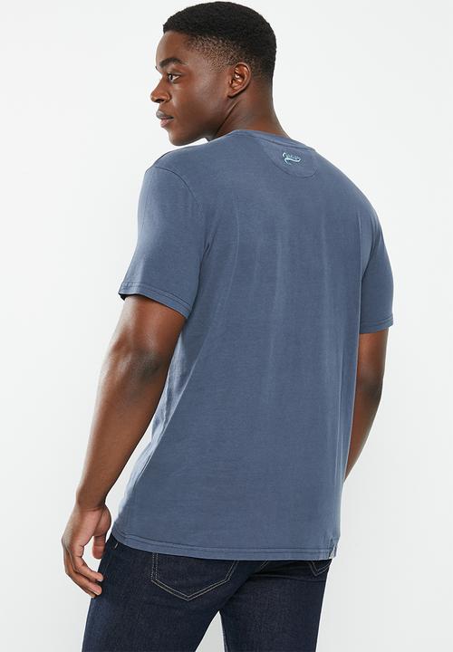 Vertigo - Mens vertigo core pocket tee short sleeve - mood indigo