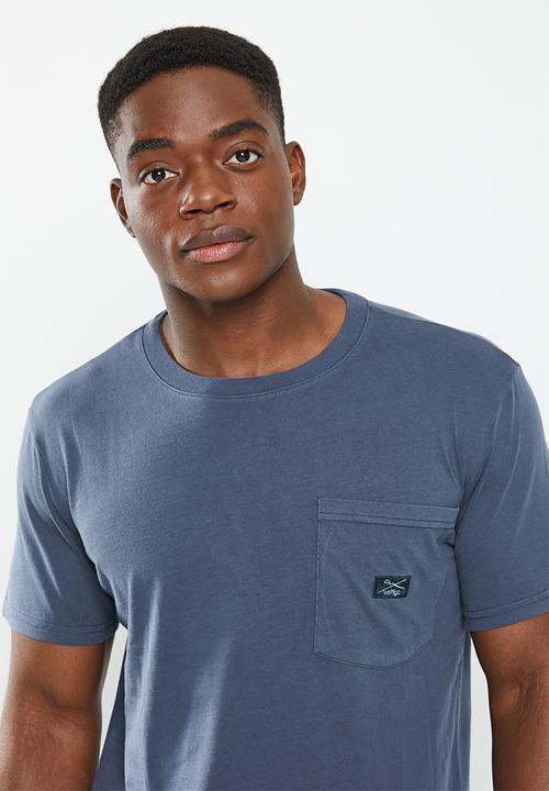 Vertigo - Mens vertigo core pocket tee short sleeve - mood indigo