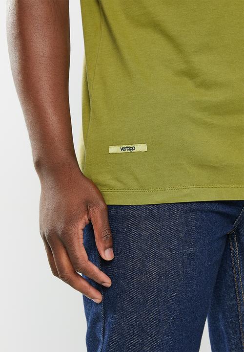 Vertigo - Mens vertigo core pocket tee short sleeve - sphagnum