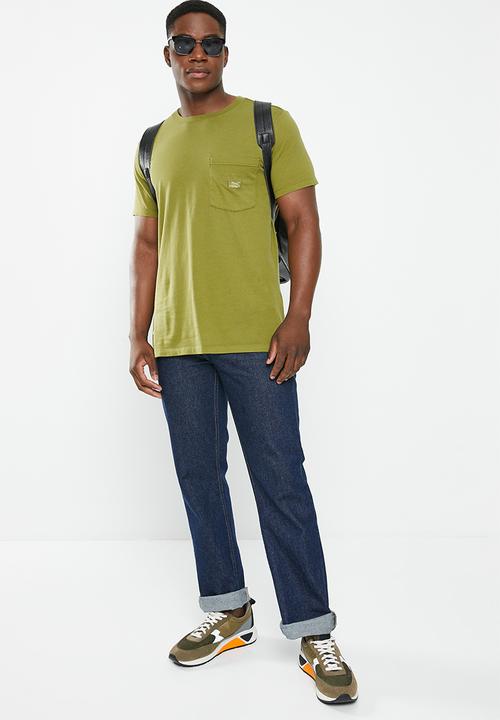 Vertigo - Mens vertigo core pocket tee short sleeve - sphagnum