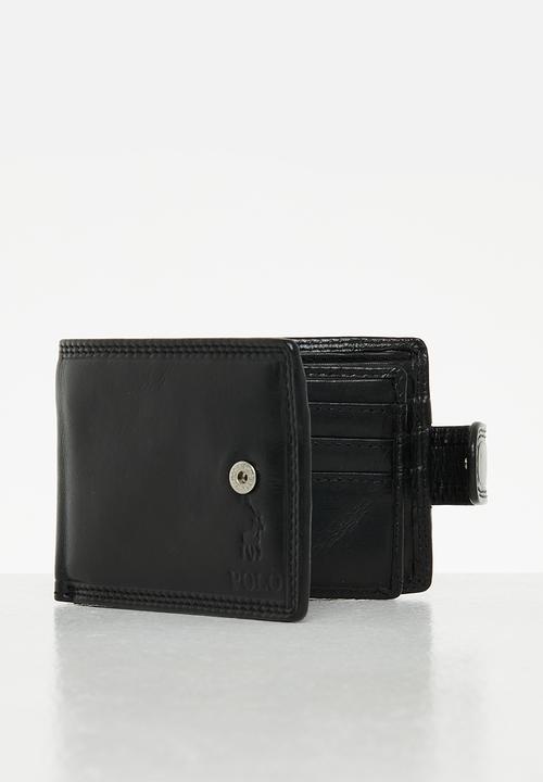 POLO - Sml multi card and coin wallet - black