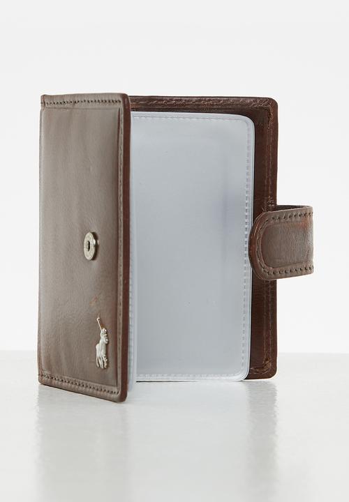POLO - Card holder with tab - brown