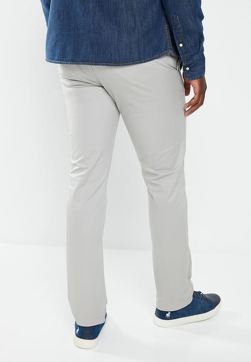 POLO - Mens milan straight leg chino - grey
