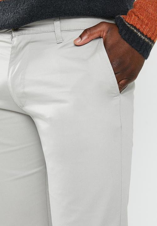 POLO - Mens milan straight leg chino - grey