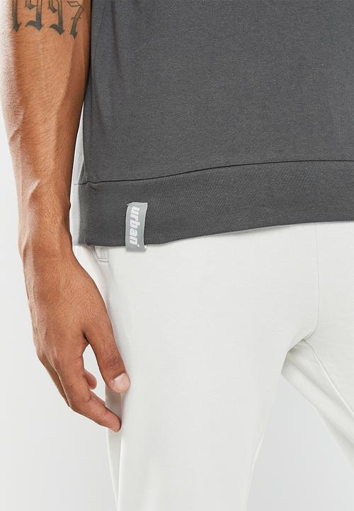 urban° - Mens urban printed oversized tee short sleeve - charcoal