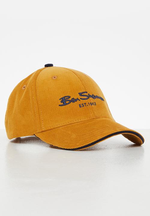 Ben Sherman - Corduroy peak cap - yellow