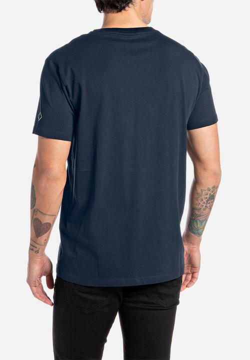 Replay - Jersey t-shirt with optical print - blue