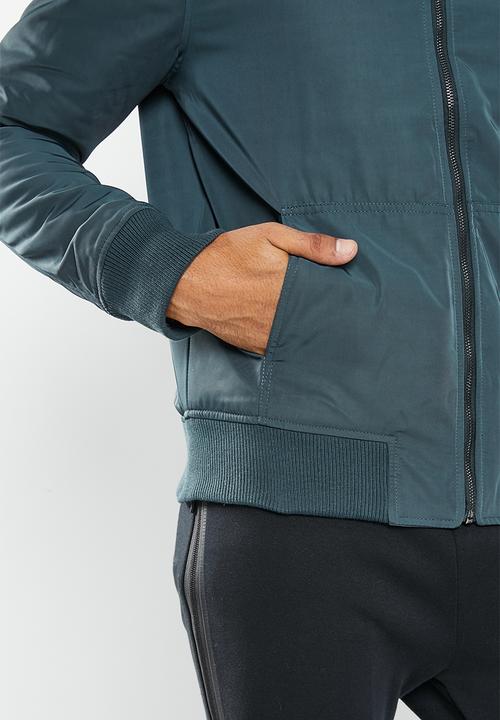 urban° - Mens urban nylon fashion jacket bomber - navy