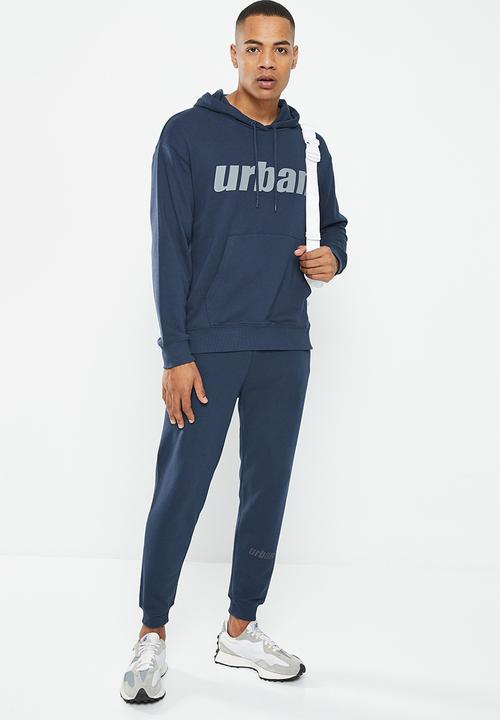 urban° - Mens urban core fleece jogger - navy