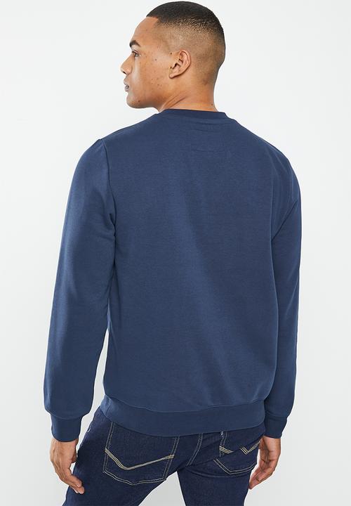 Aca Joe - Mens aca joe logo pull over sweater - dress blue
