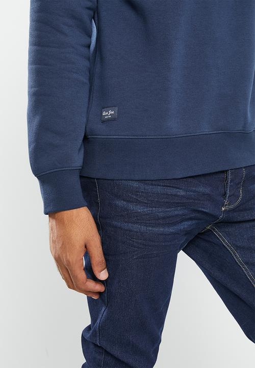 Aca Joe - Mens aca joe logo pull over sweater - dress blue