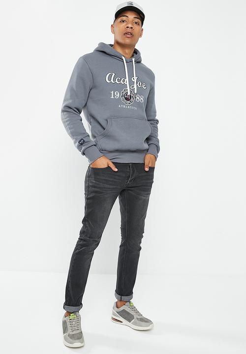 Aca Joe - Mens aca joe straight leg jeans - black