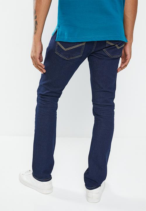 Aca Joe - Mens aca joe skinny denim jeans - dark wash