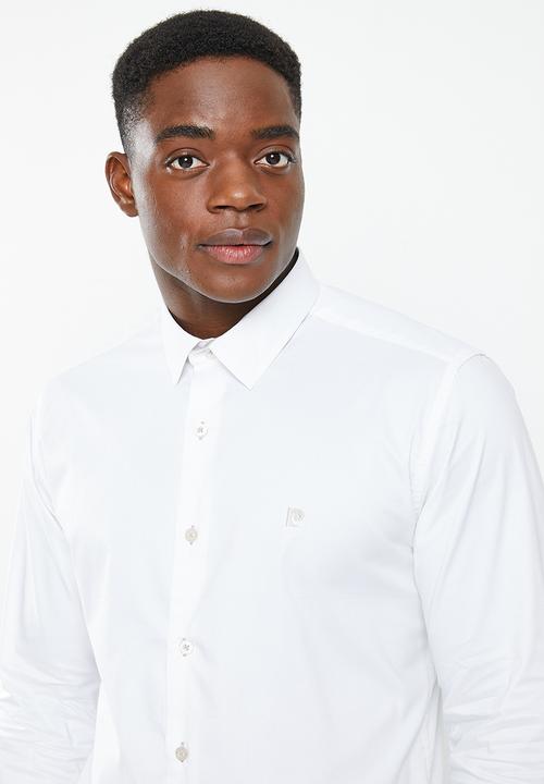 Pierre Cardin - Plain stretch classic collar formal shirt - white 