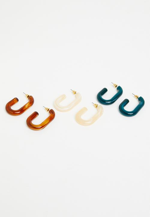 Superbalist - Aurora 3 pack earring set - multi