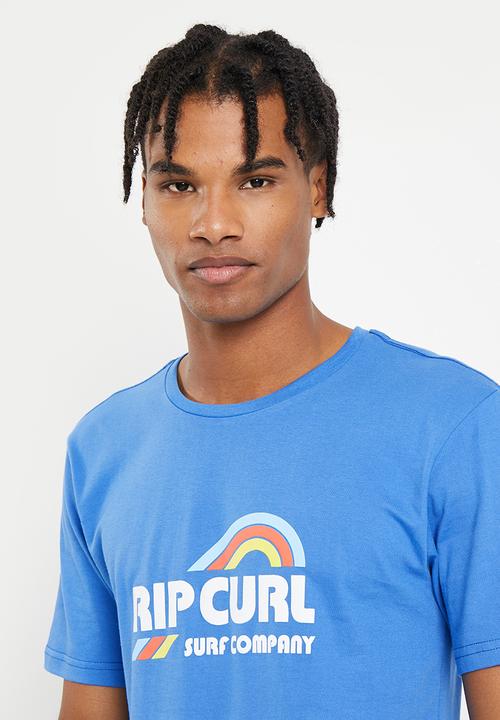 Rip Curl - Surf revival waving tee - retro blue