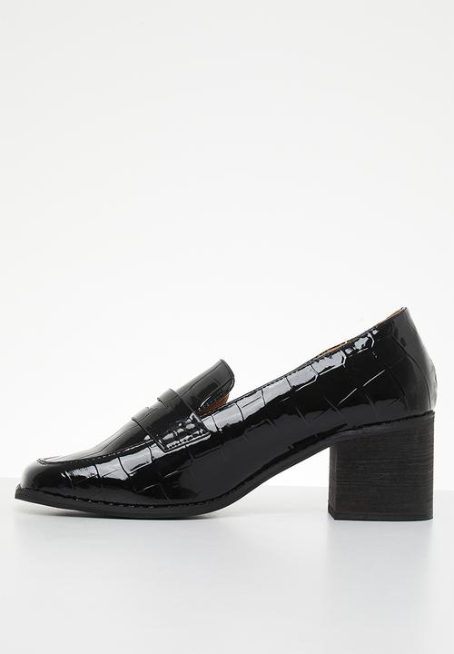 Madison® - Cindy heeled loafer - black