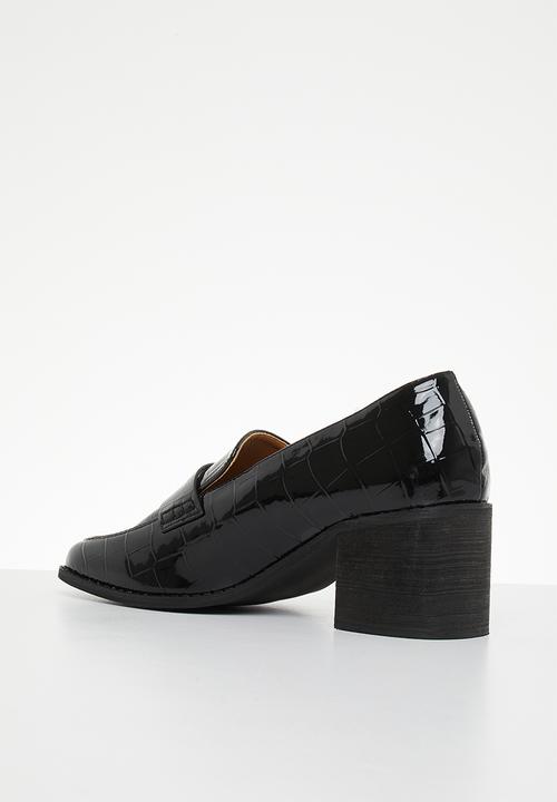 Madison® - Cindy heeled loafer - black