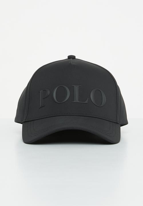 POLO - 6 Panel pyramid polo peak - black