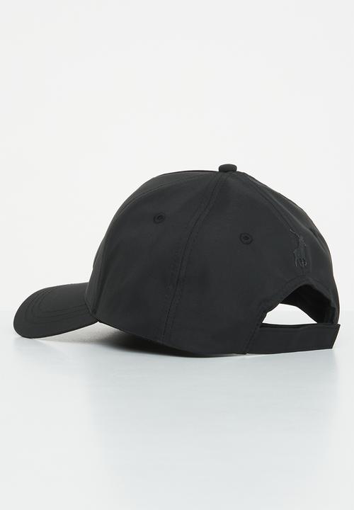 POLO - 6 Panel pyramid polo peak - black