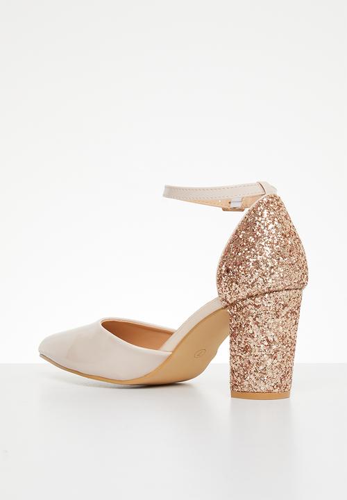 MILLA - Bonita anklestrap block heel - cream
