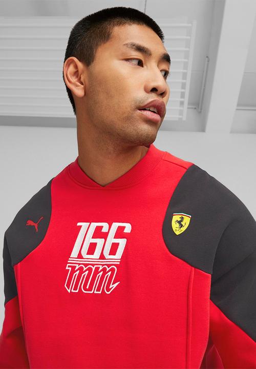 PUMA - Ferrari race statement sweat crew - rosso corsa