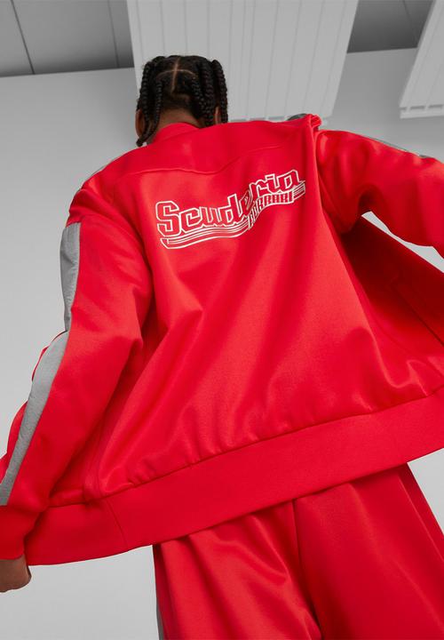 PUMA - Ferrari race mt7 monochrome track jacket - rosso corsa