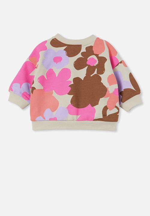 Cotton On - Dusty drop shoulder sweater - coco jumbo/emma floral