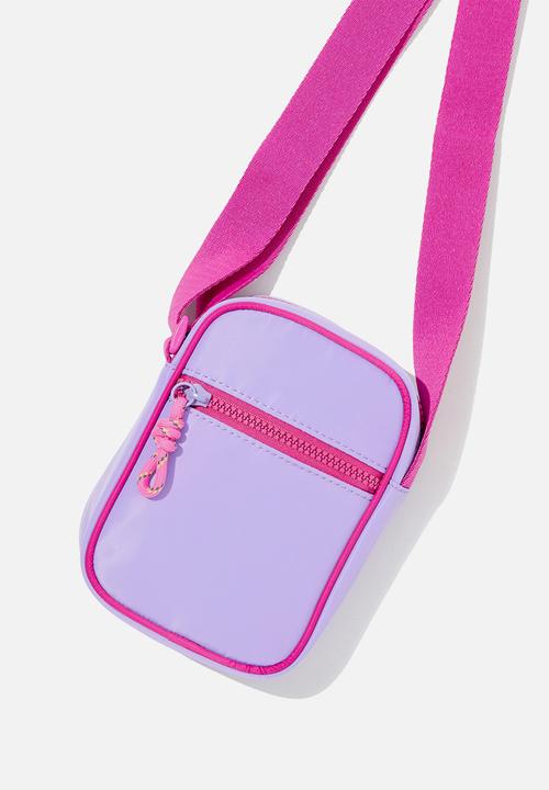 Cotton On - Cleo cross body bag - lilac drop/raspberry pink