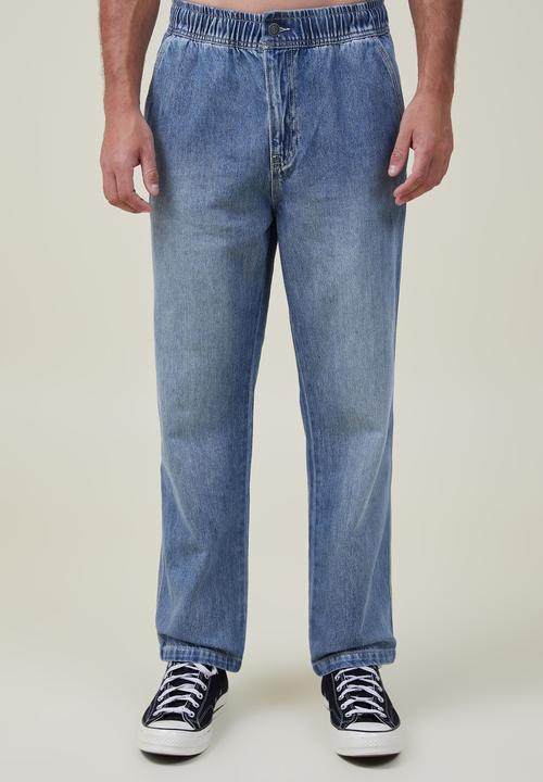 Cotton On - Elastic worker jean - garage blue