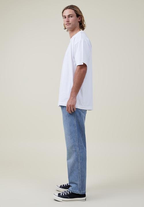 Cotton On - Elastic worker jean - garage blue