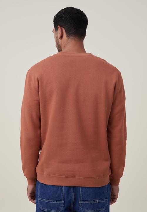 Cotton On - Graphic crew fleece - terracotta/nyc