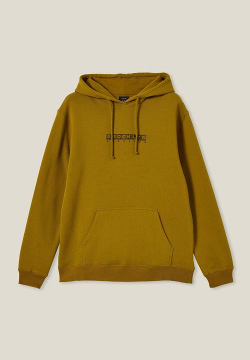 Cotton On - Graphic fleece pullover - kelp/brooklyn junction