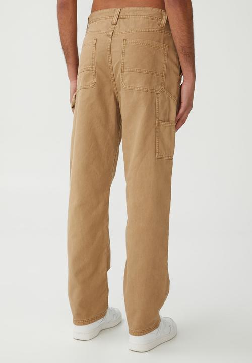 Cotton On - Loose fit pant - carpenter camel brown
