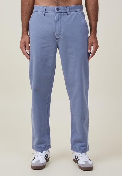 Cotton On - Loose fit pant - carpenter steel blue twill
