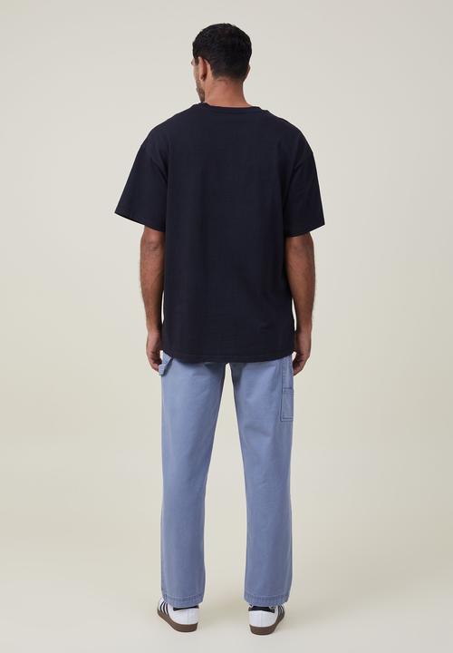 Cotton On - Loose fit pant - carpenter steel blue twill
