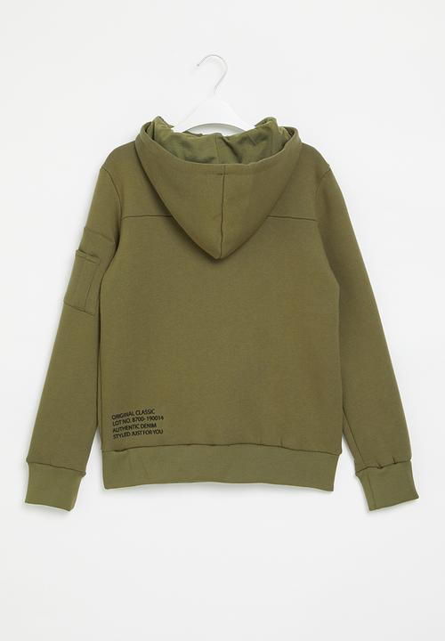 SOVIET - Boys pull over hoody - olive