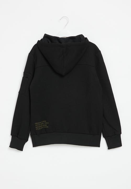 SOVIET - Boys pull over hoody - black 1