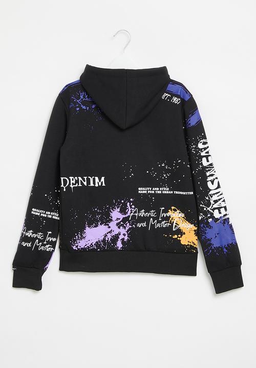SOVIET - Boys pull over hoody - black