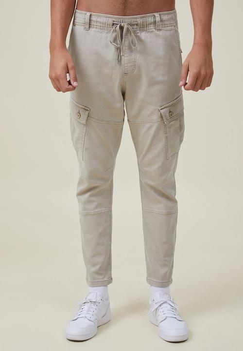 Cotton On - Military cargo pant - stone