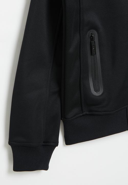 SOVIET - Boys zip through sweat top - black