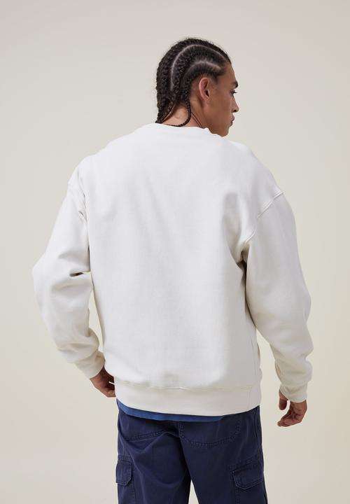 Cotton On - Oversized crew sweater - ecru
