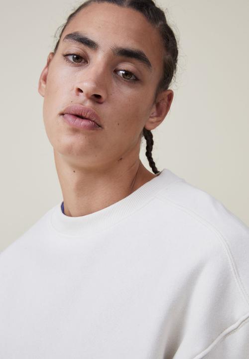 Cotton On - Oversized crew sweater - ecru