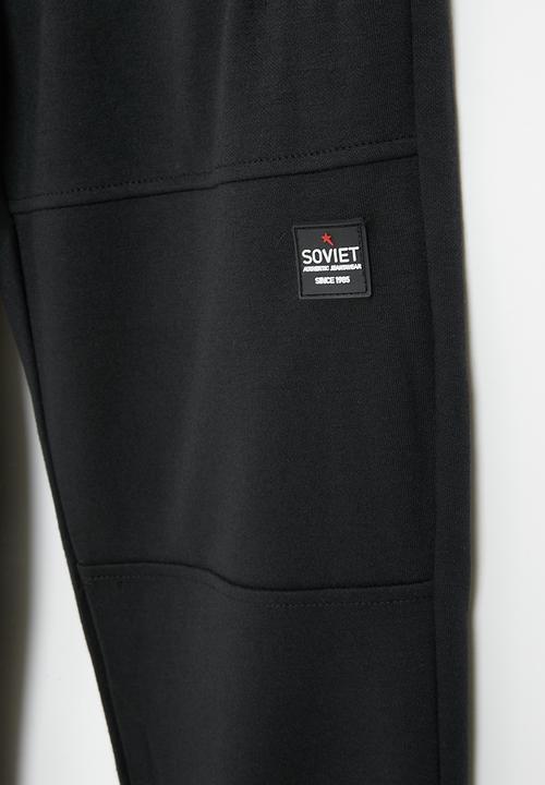 SOVIET - Boys fashion track pants - black