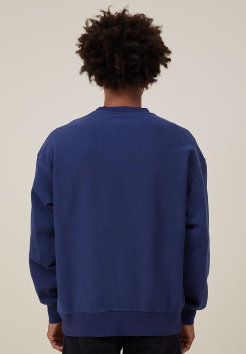 Cotton On - Oversized crew sweater - indigo