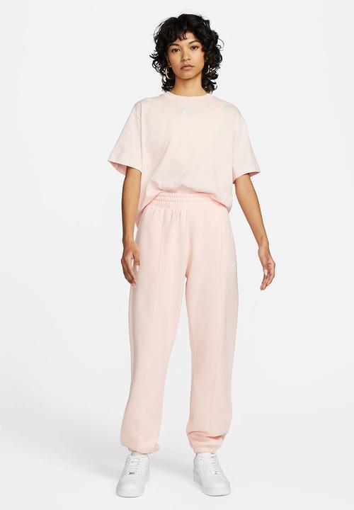 Nike - W nsw Eessntl clctn flc mr pant - atmsph/white