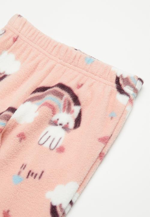 Pop Candy - Rainbow bunny pj set - pink